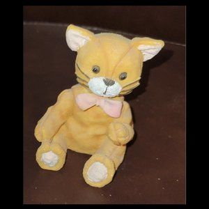 Raggedy Stuffed Animal Cat Figurine